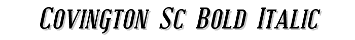 Covington SC Bold Italic police